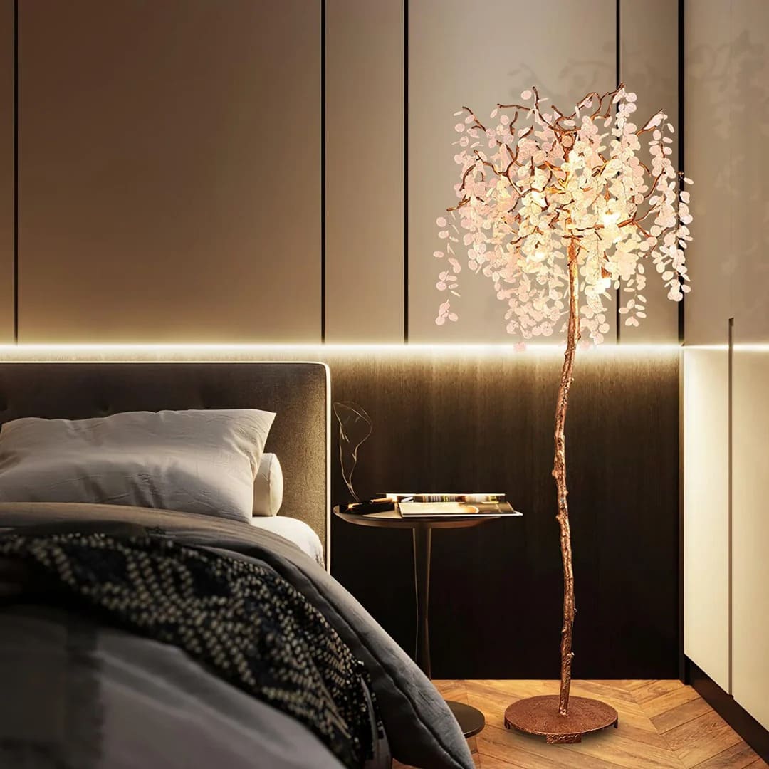 Organic Floor Lamp – Tree Branch Illumination