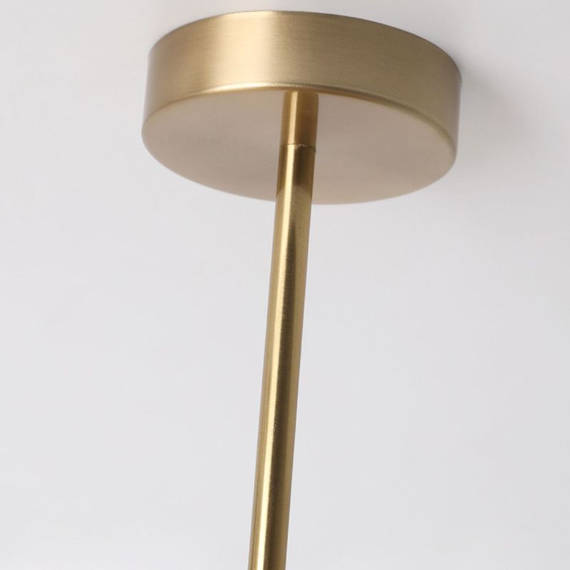 Mid-Century Modern Semi-Prismatic Flush Mount Light