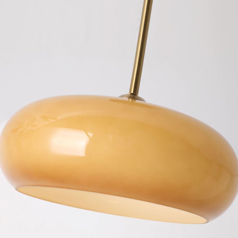 Mid-Century Modern Semi-Prismatic Flush Mount Light