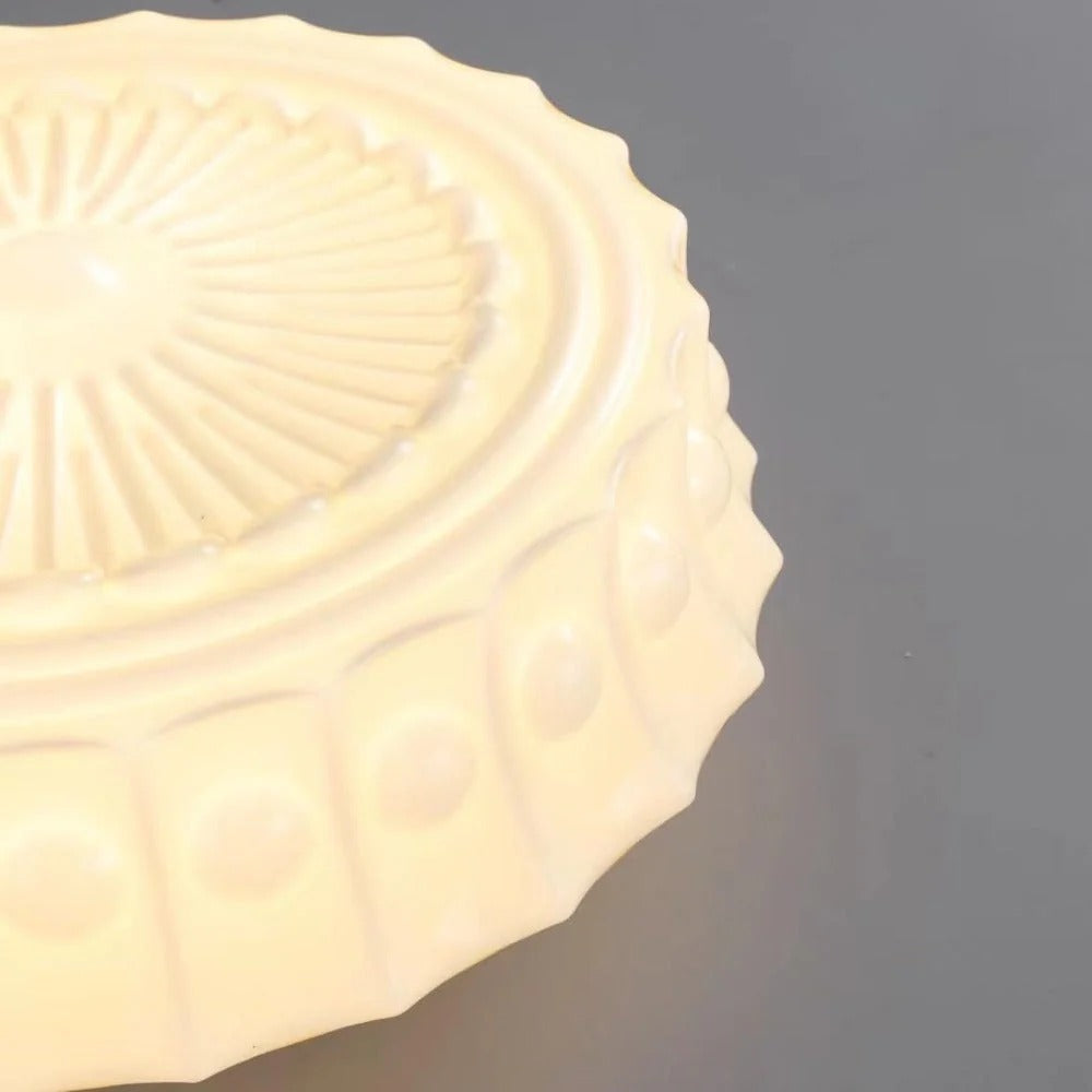 Industrial Relief-Textured Dome Pendant Light