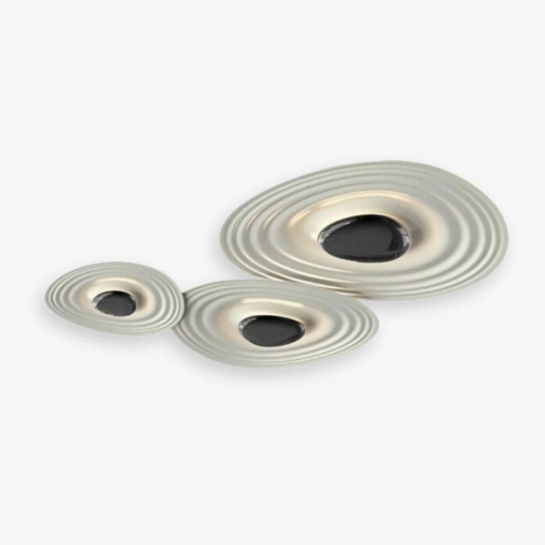 Flush Mount LED Light featuring Concentric Waves