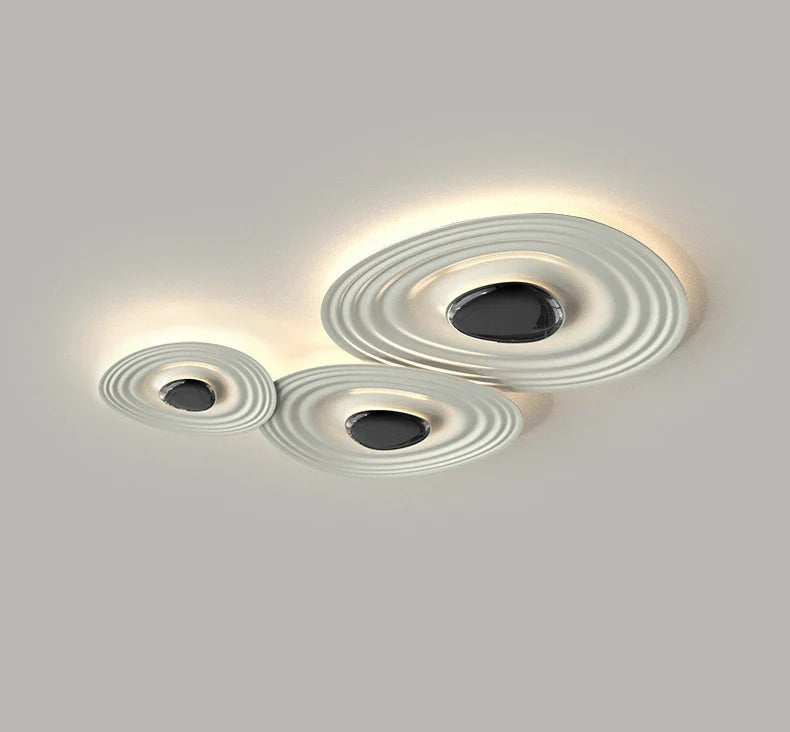 Flush Mount LED Light featuring Concentric Waves
