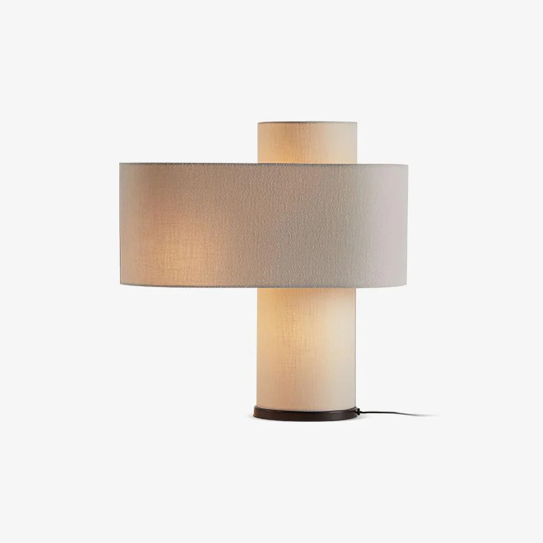 Modern Minimalist Large Drum Shade Table Lamp
