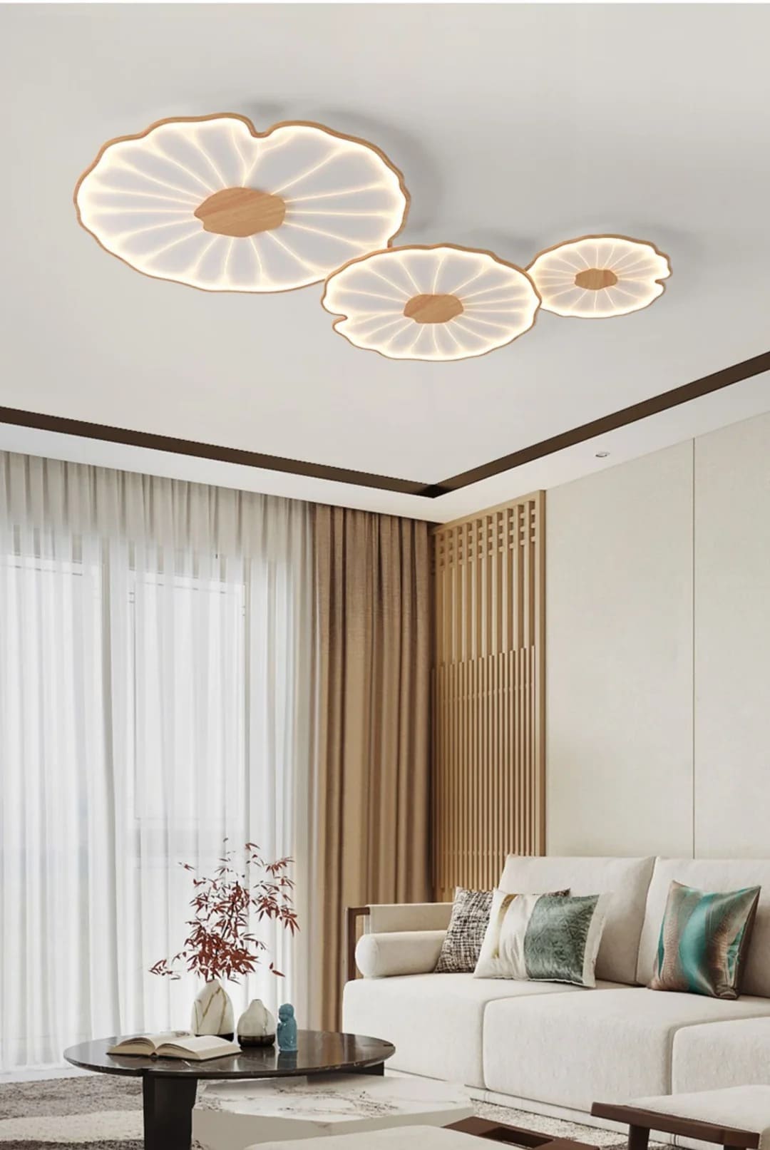 Organic Irregular Leaf-Like LED Flush Mount Light