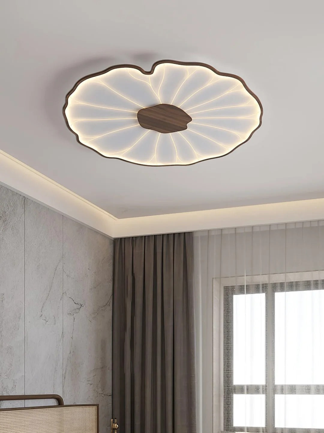 Organic Irregular Leaf-Like LED Flush Mount Light
