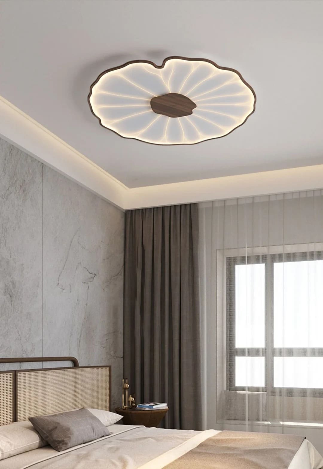 Organic Irregular Leaf-Like LED Flush Mount Light