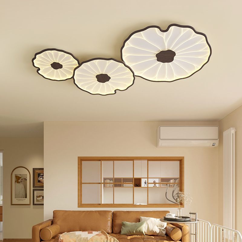 Organic Irregular Leaf-Like LED Flush Mount Light