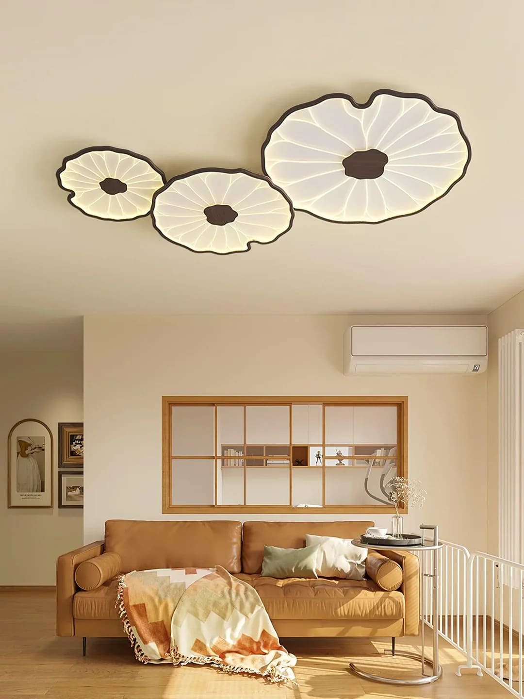 Organic Irregular Leaf-Like LED Flush Mount Light