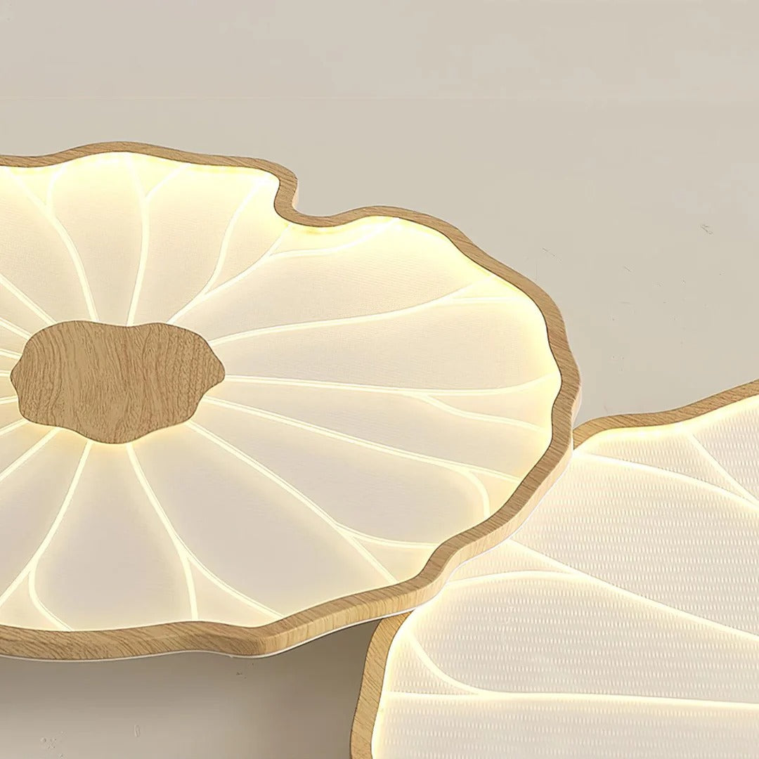 Organic Irregular Leaf-Like LED Flush Mount Light