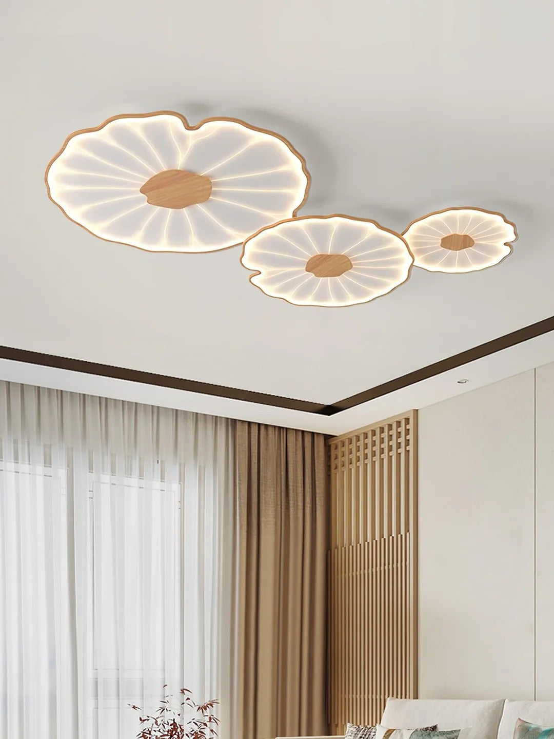 Organic Irregular Leaf-Like LED Flush Mount Light