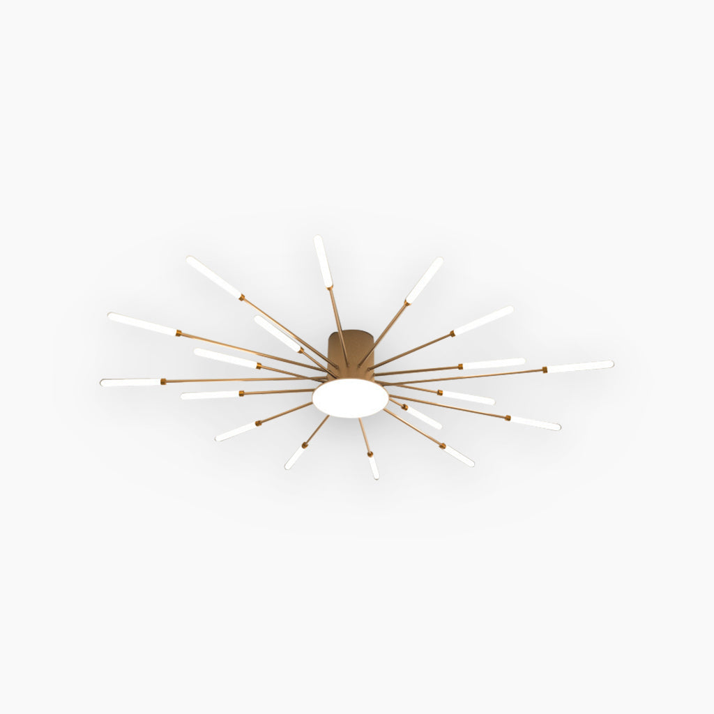 Modern Ceiling Light: Dynamic Fireworks Design