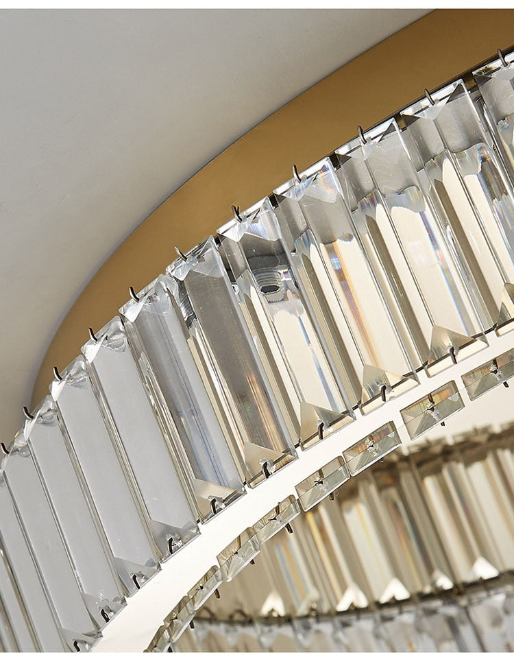 Modern Vertical-Accented Ring Flush Mount LED Light