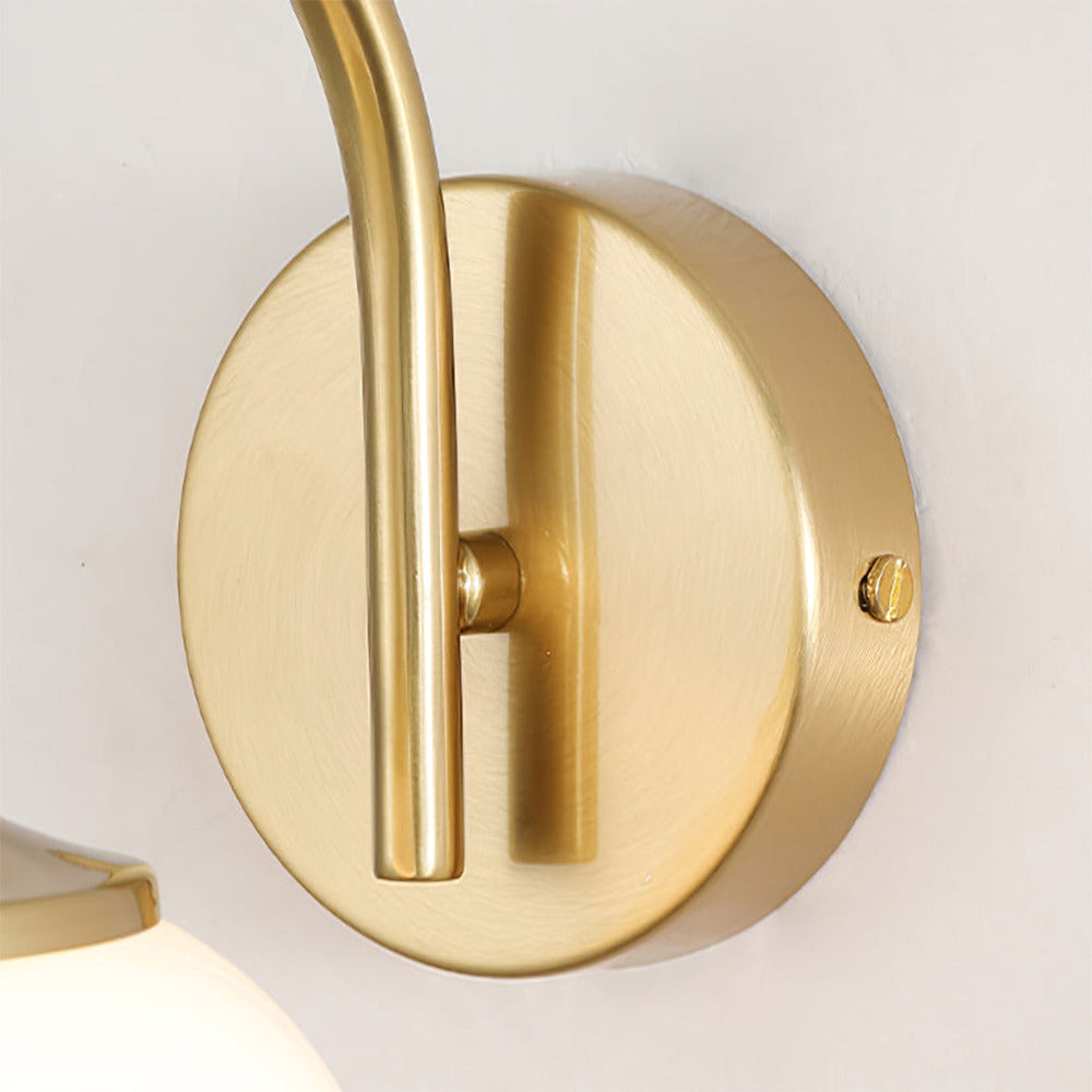 Art Deco Wall Sconce – Curved Spherical Design