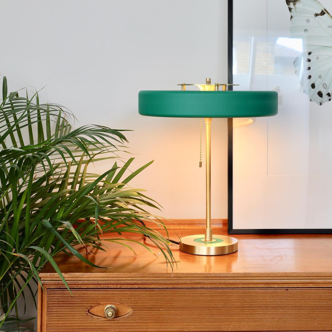 Bauhaus Table Lamp with Cylindrical Shade Design