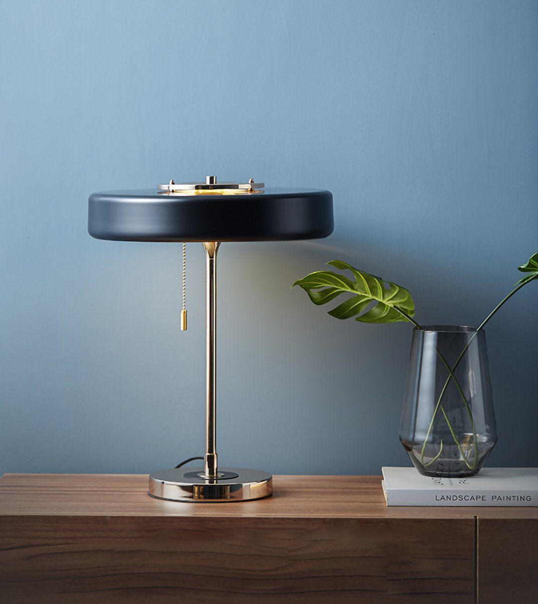Bauhaus Table Lamp with Cylindrical Shade Design