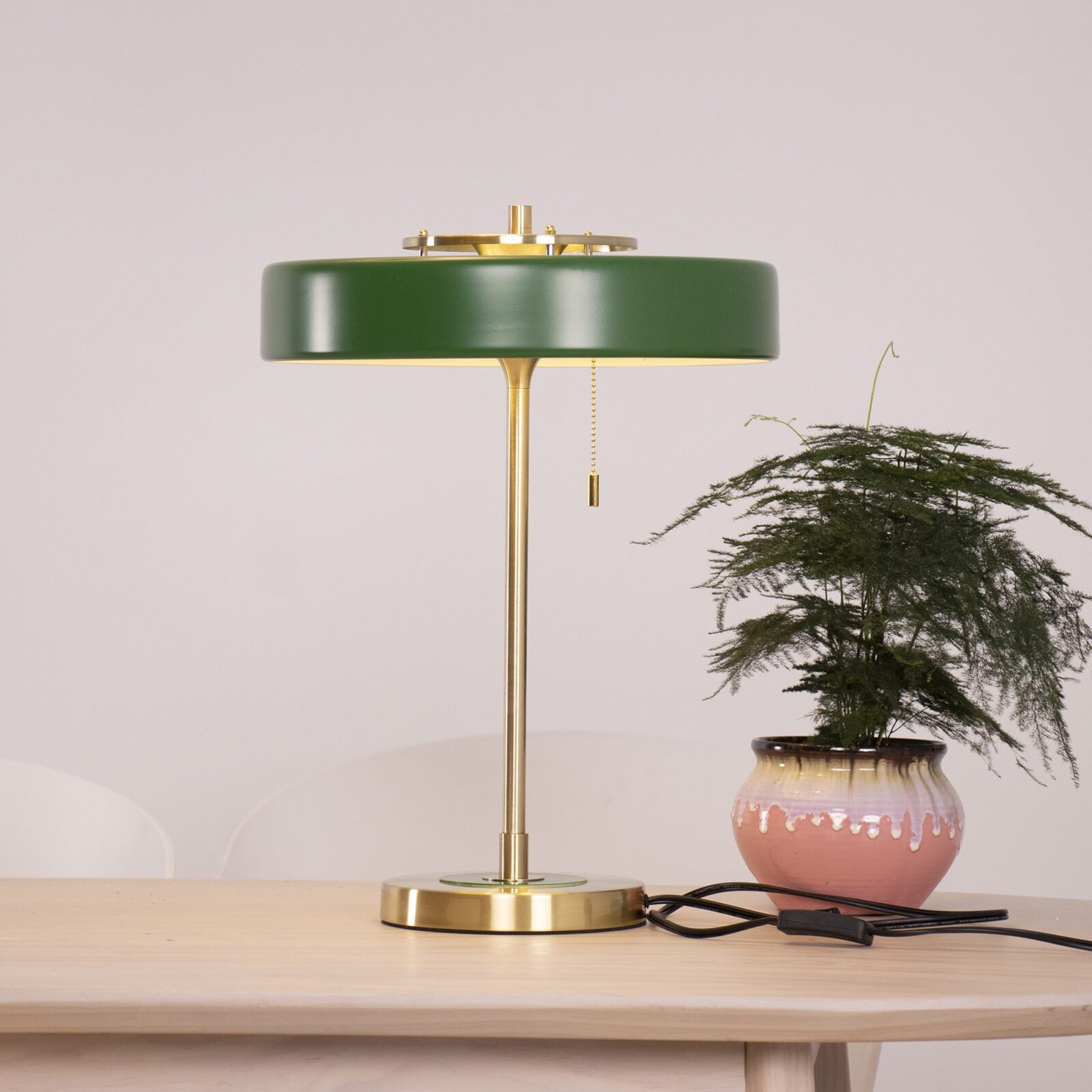 Bauhaus Table Lamp with Cylindrical Shade Design