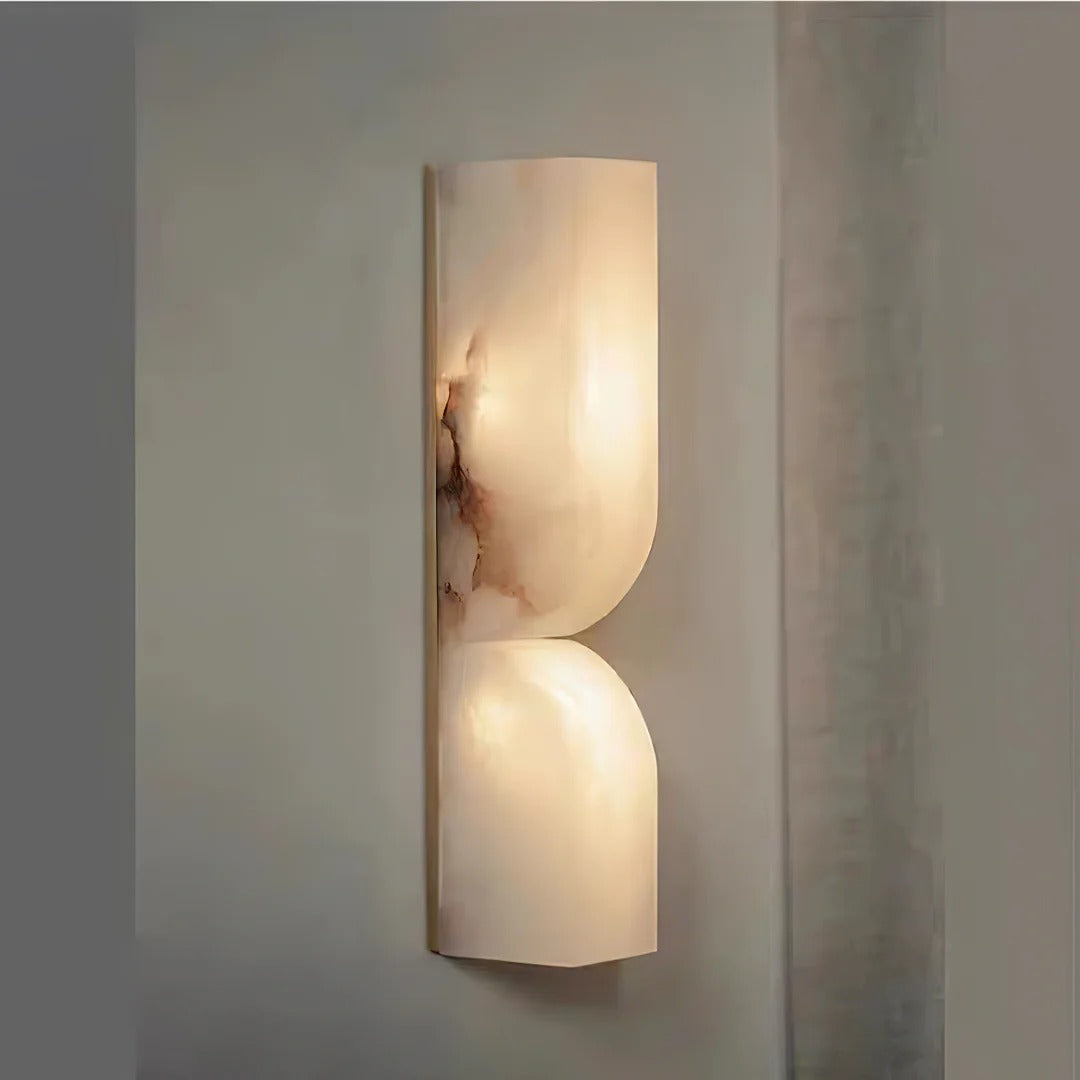 Minimalist Structured Dual-Curve Wall Sconce LED