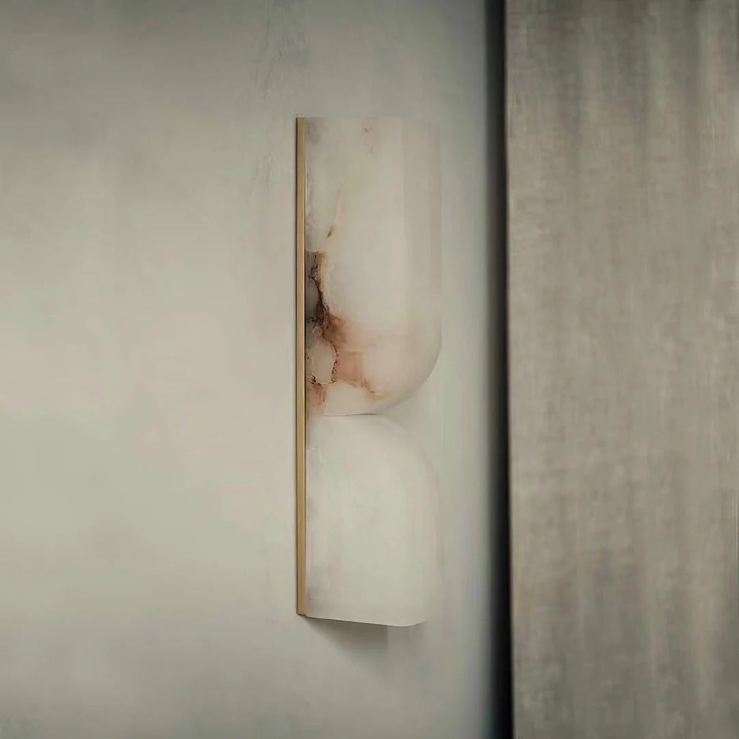 Minimalist Structured Dual-Curve Wall Sconce LED