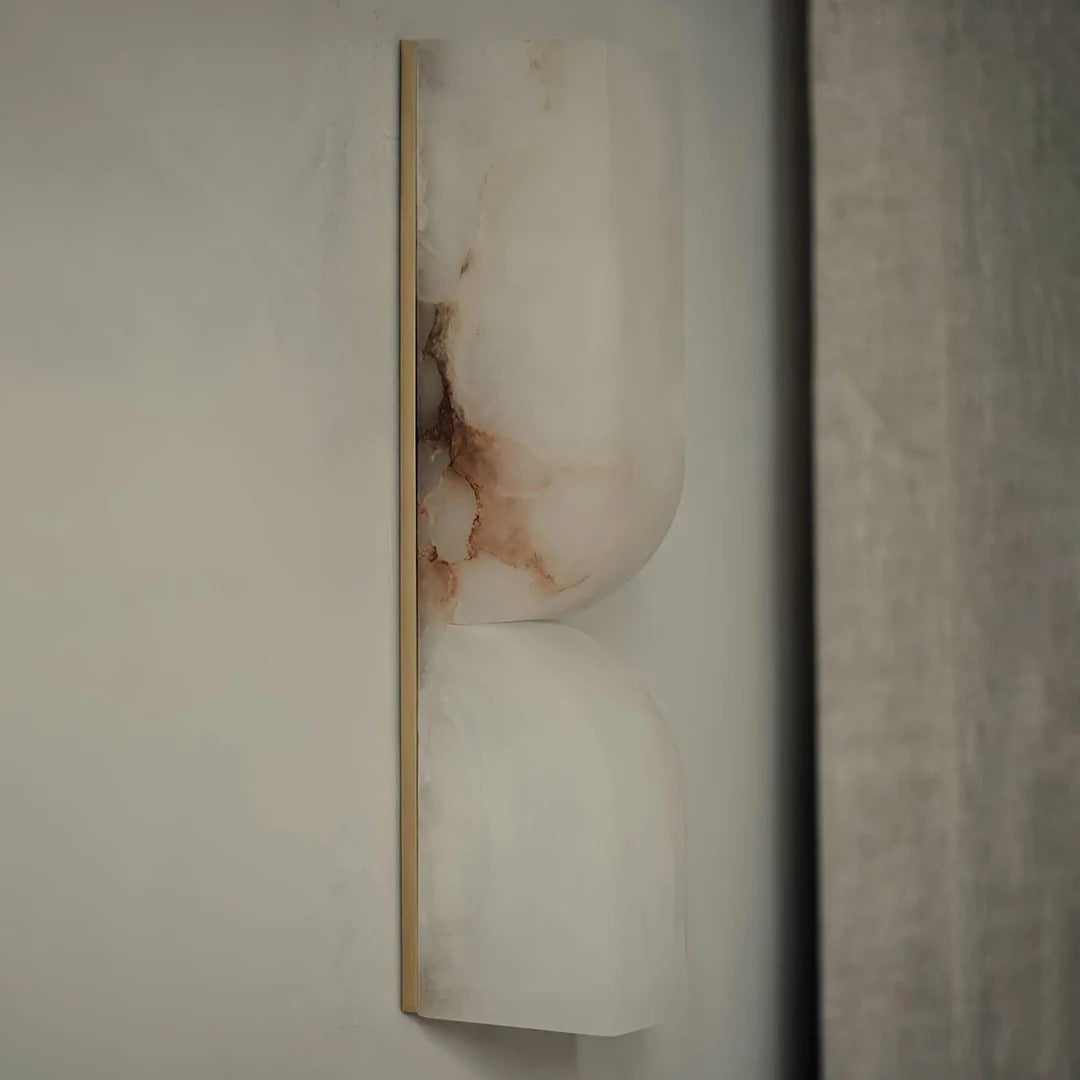 Minimalist Structured Dual-Curve Wall Sconce LED
