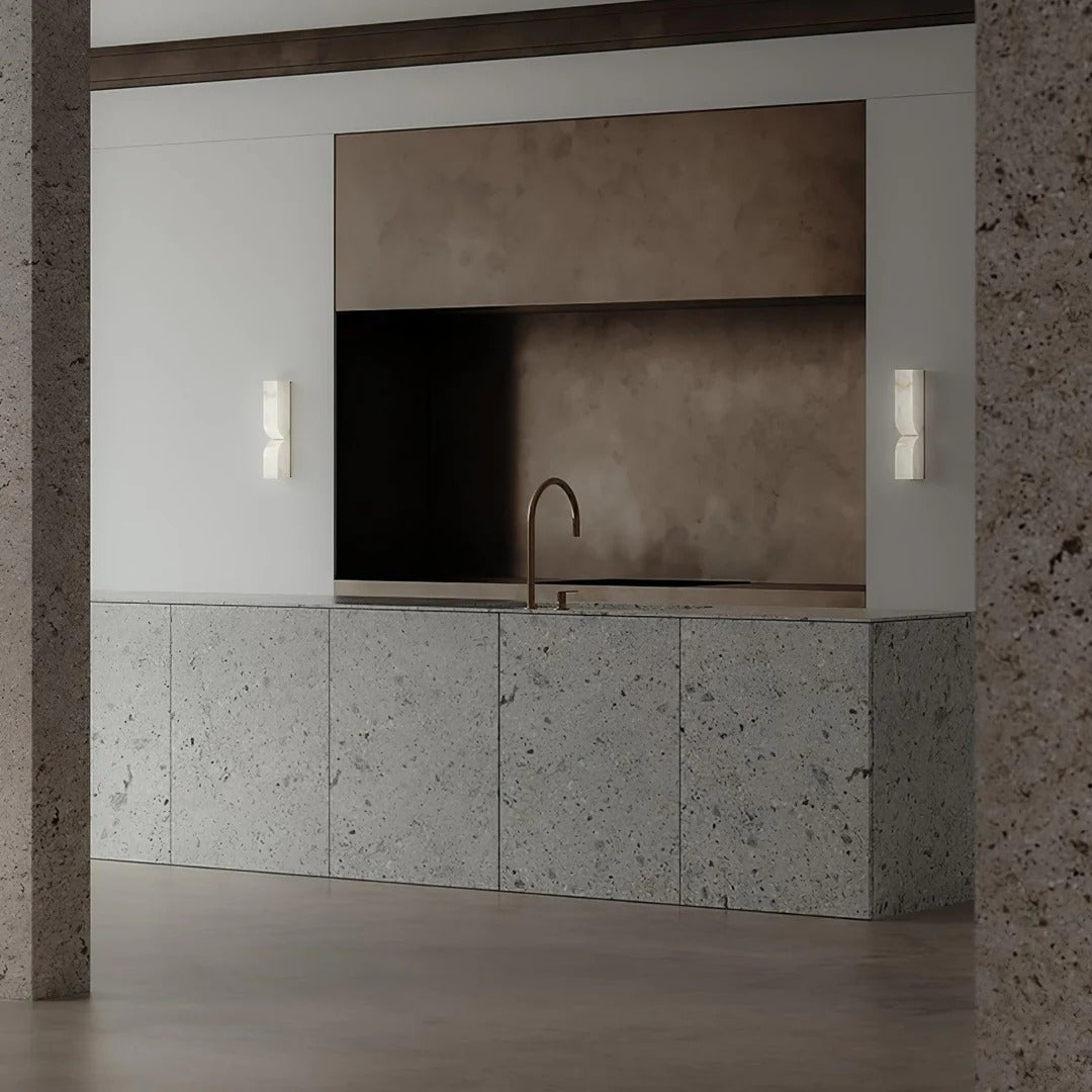 Minimalist Structured Dual-Curve Wall Sconce LED