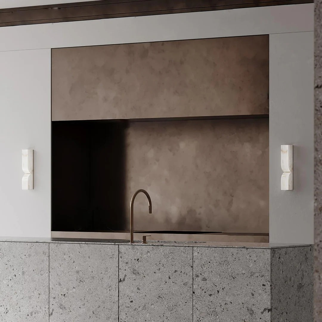 Minimalist Structured Dual-Curve Wall Sconce LED