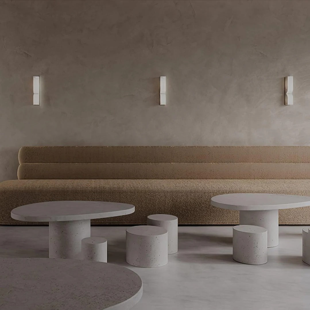 Minimalist Structured Dual-Curve Wall Sconce LED