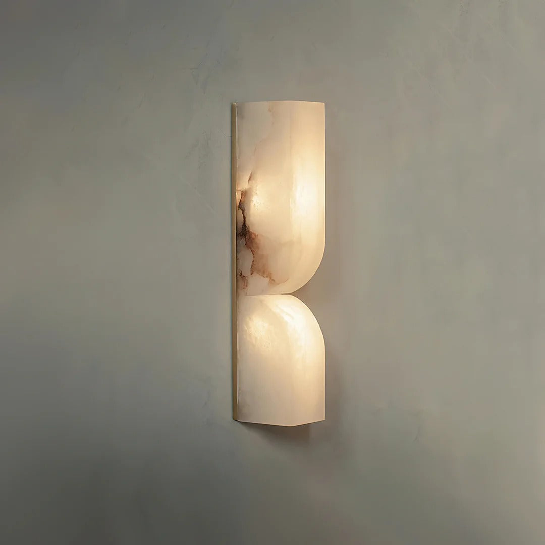 Minimalist Structured Dual-Curve Wall Sconce LED