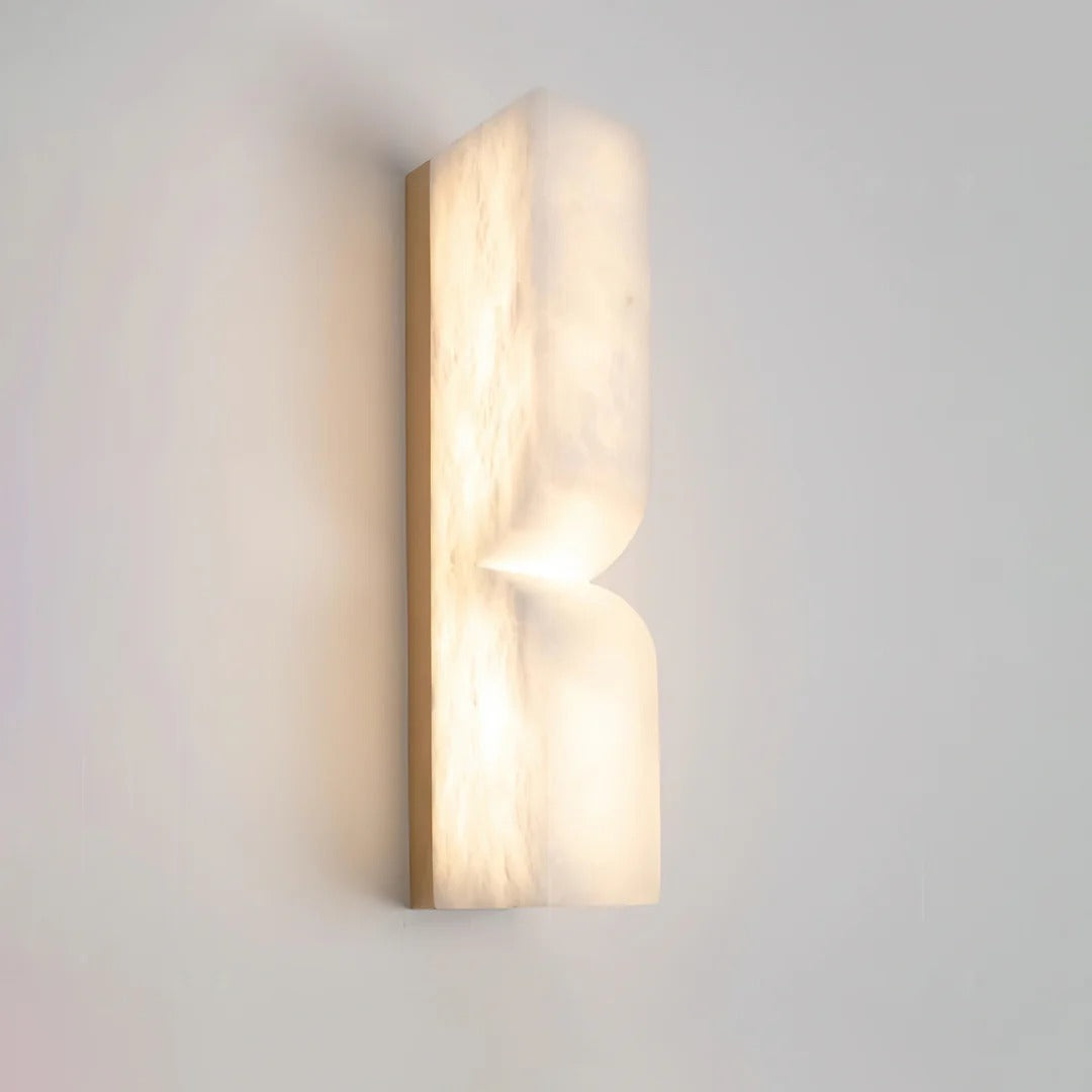 Minimalist Structured Dual-Curve Wall Sconce LED