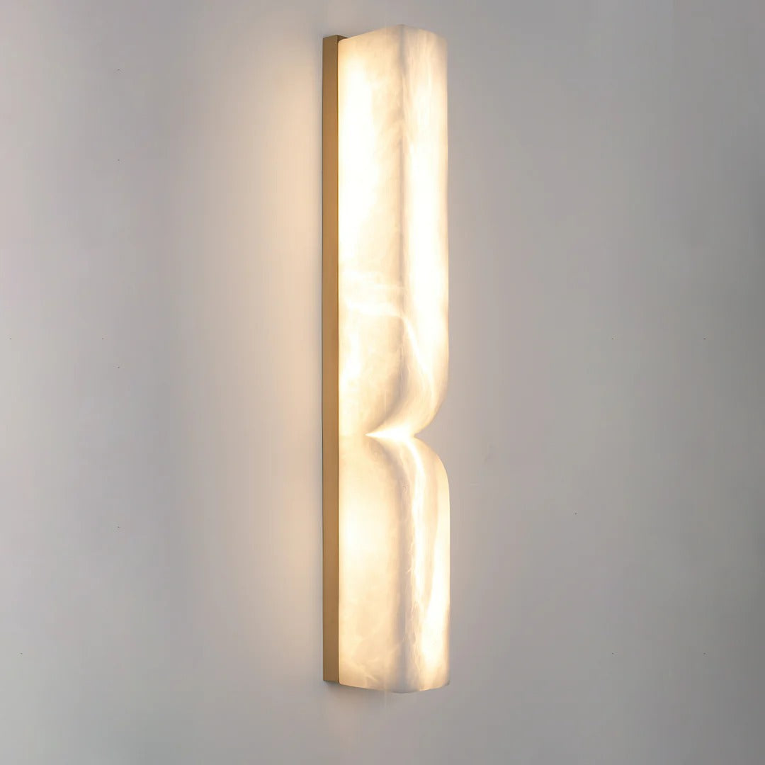 Minimalist Structured Dual-Curve Wall Sconce LED