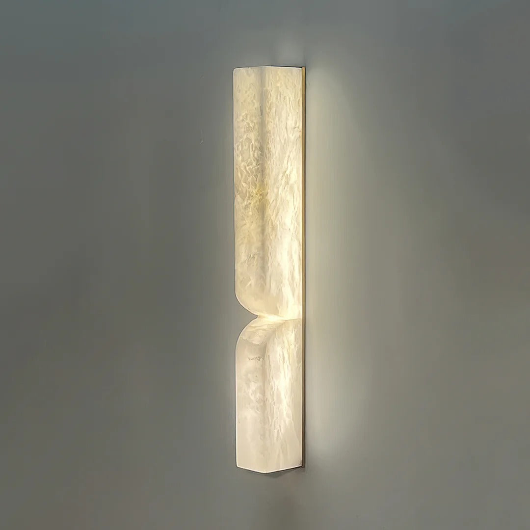 Minimalist Structured Dual-Curve Wall Sconce LED