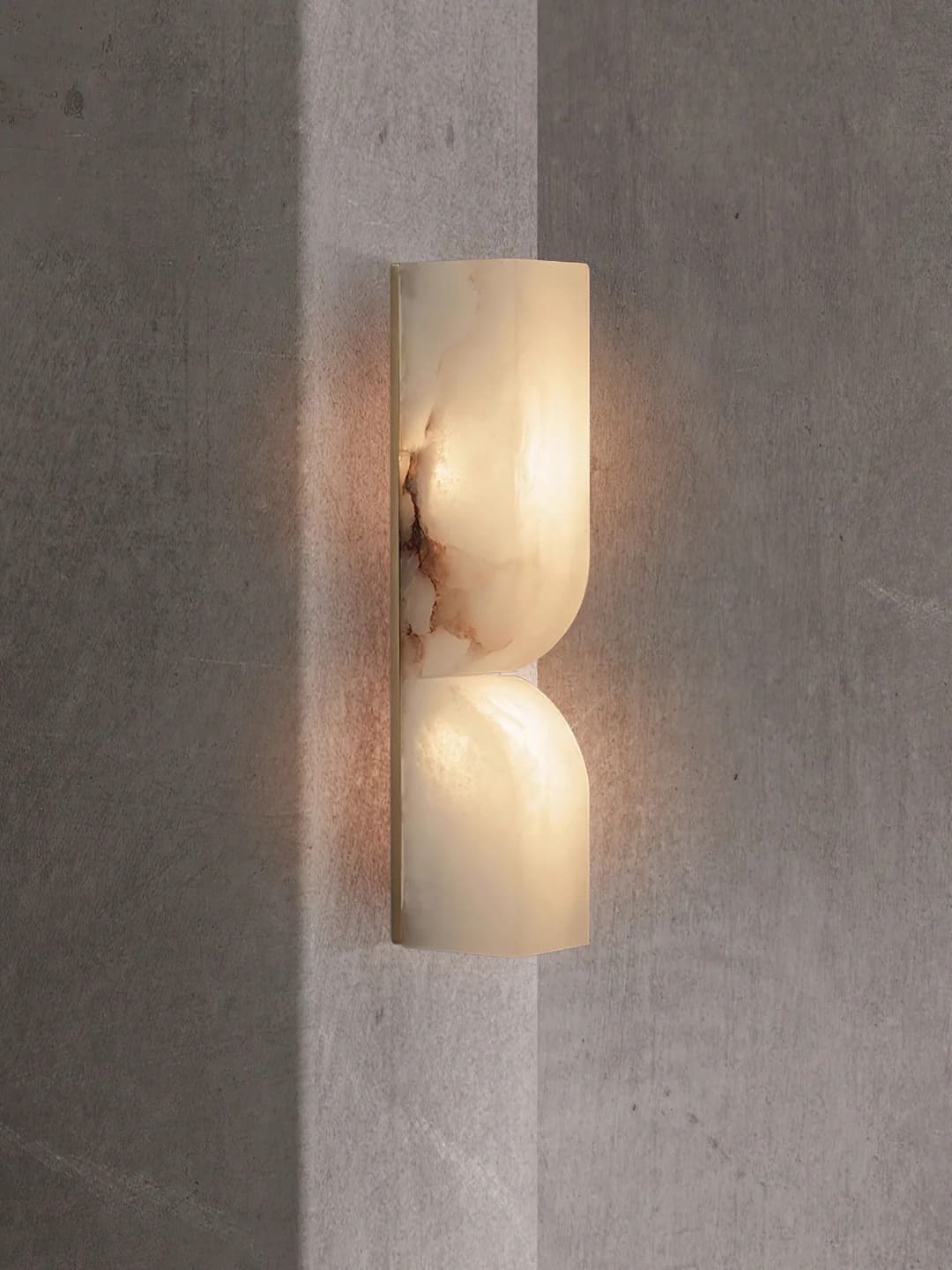 Minimalist Structured Dual-Curve Wall Sconce LED