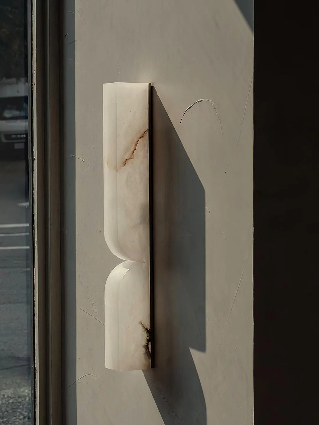 Minimalist Structured Dual-Curve Wall Sconce LED