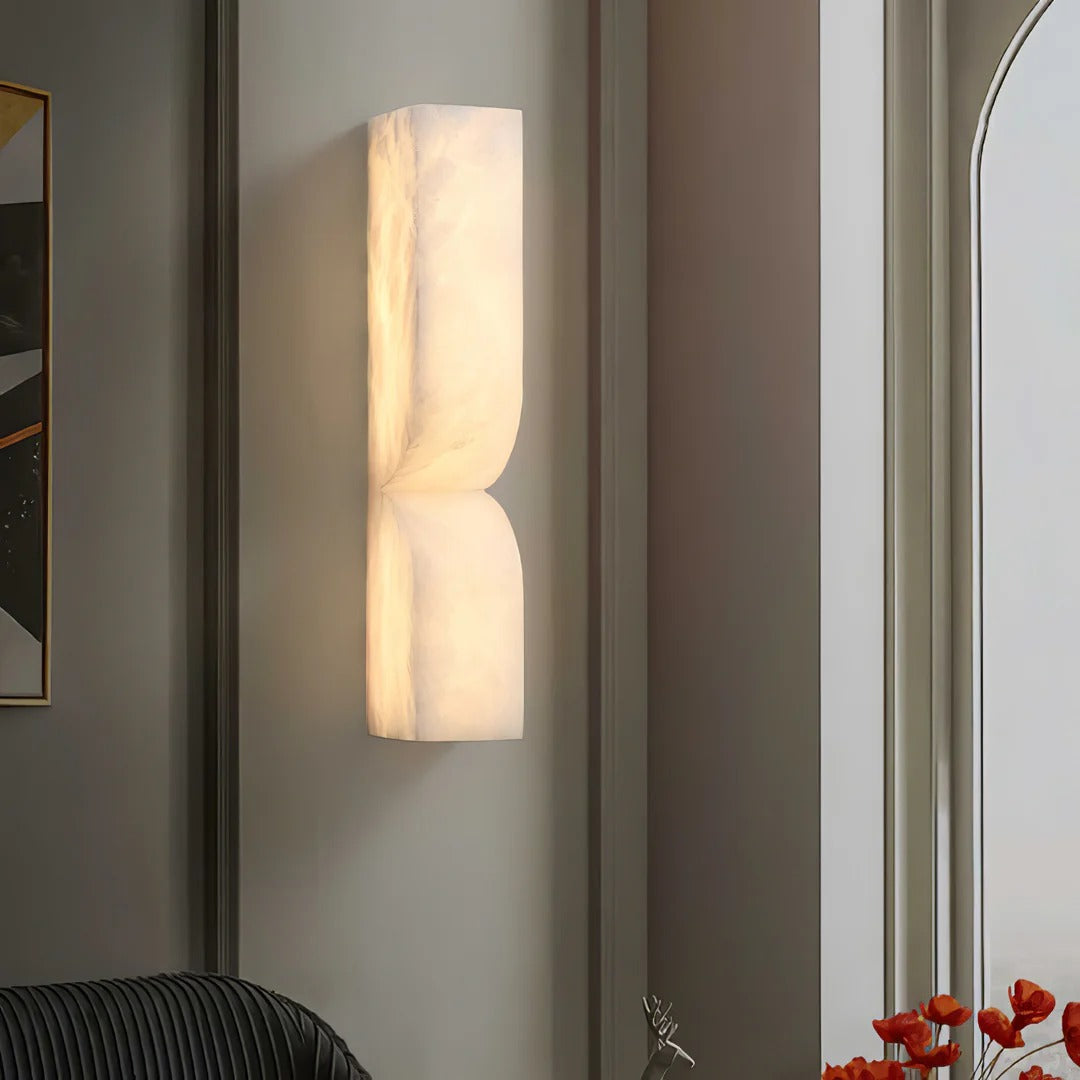 Minimalist Structured Dual-Curve Wall Sconce LED