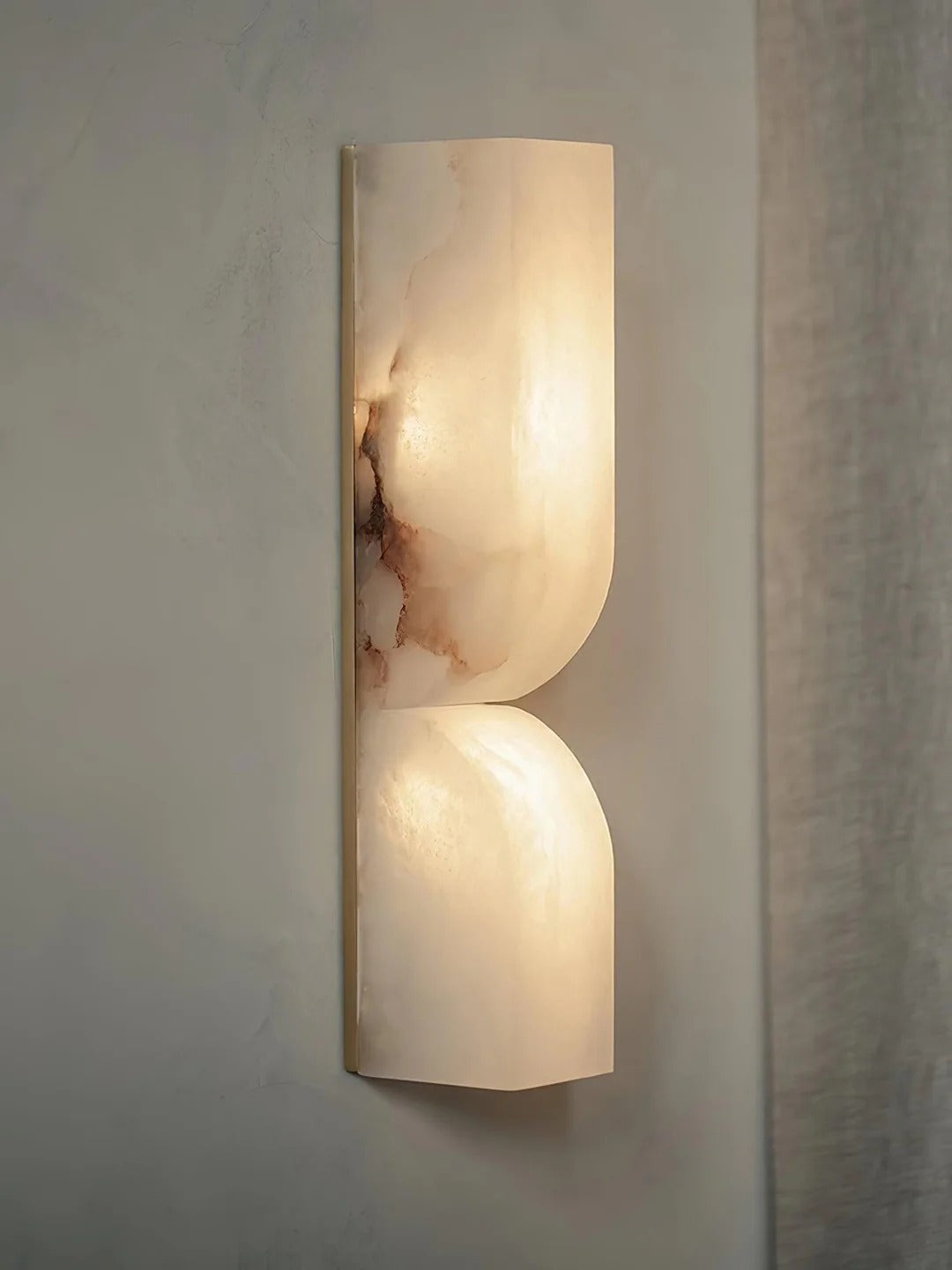 Minimalist Structured Dual-Curve Wall Sconce LED