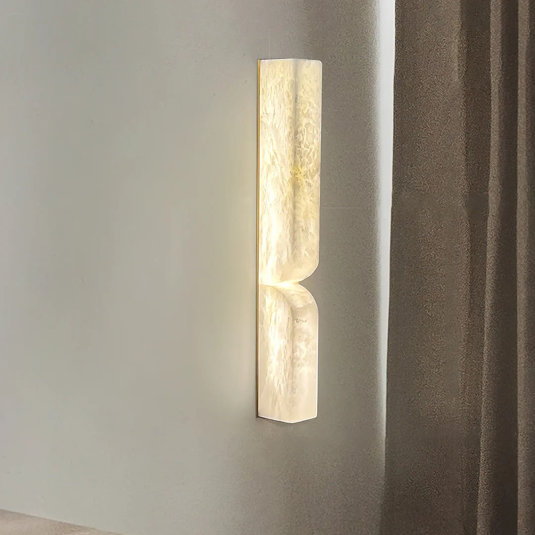 Minimalist Structured Dual-Curve Wall Sconce LED