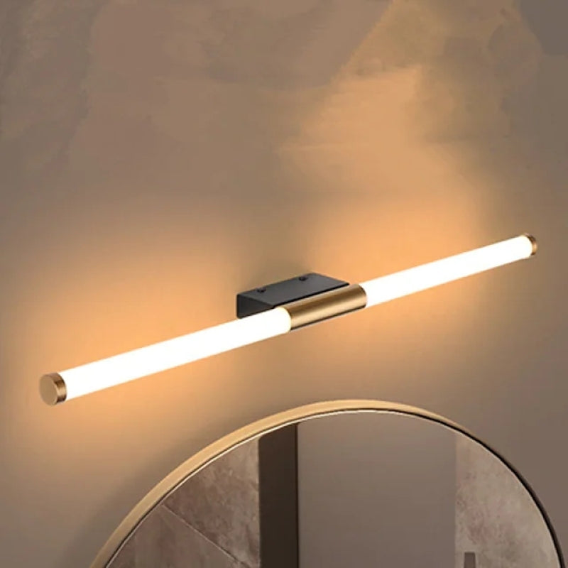 Modern cylindrical wall sconce with integrated LED