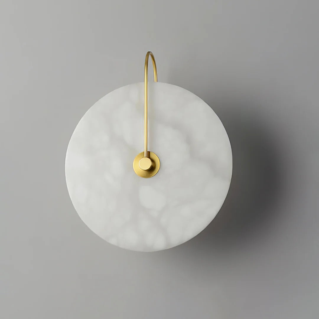 Minimalist LED Wall Sconce featuring Circular Arc