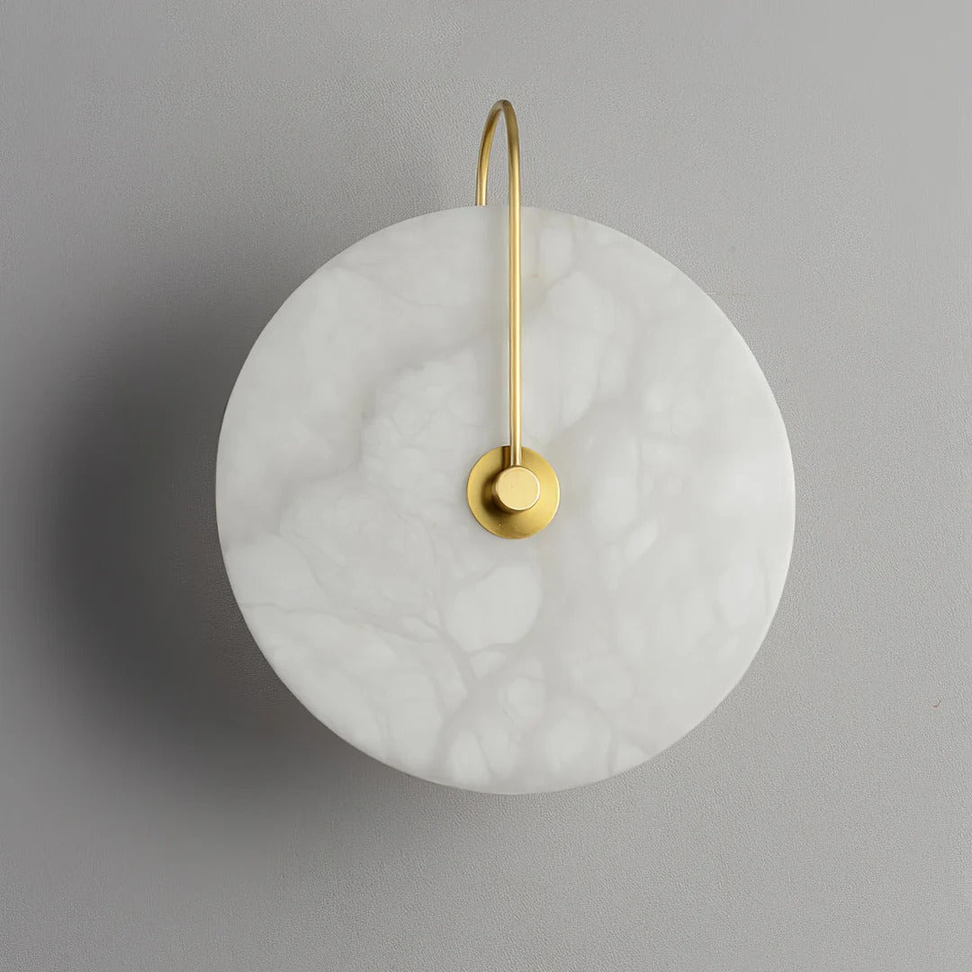 Minimalist LED Wall Sconce featuring Circular Arc
