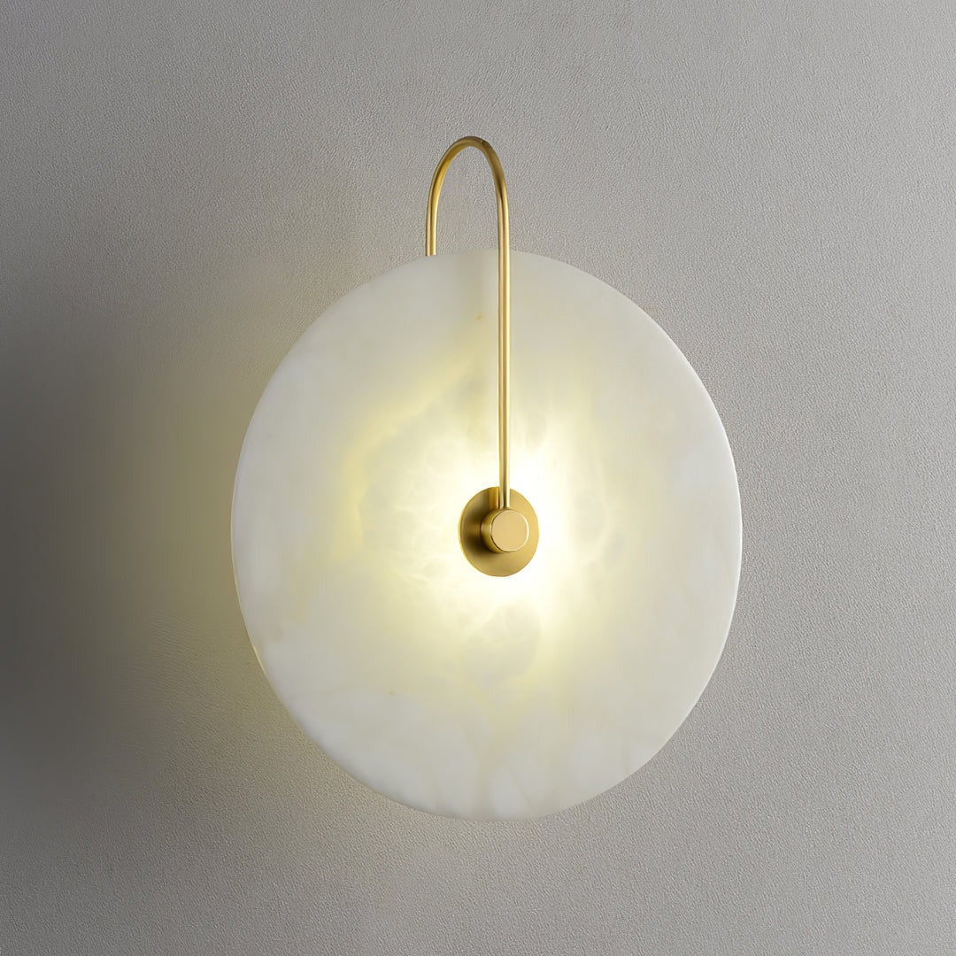Minimalist LED Wall Sconce featuring Circular Arc