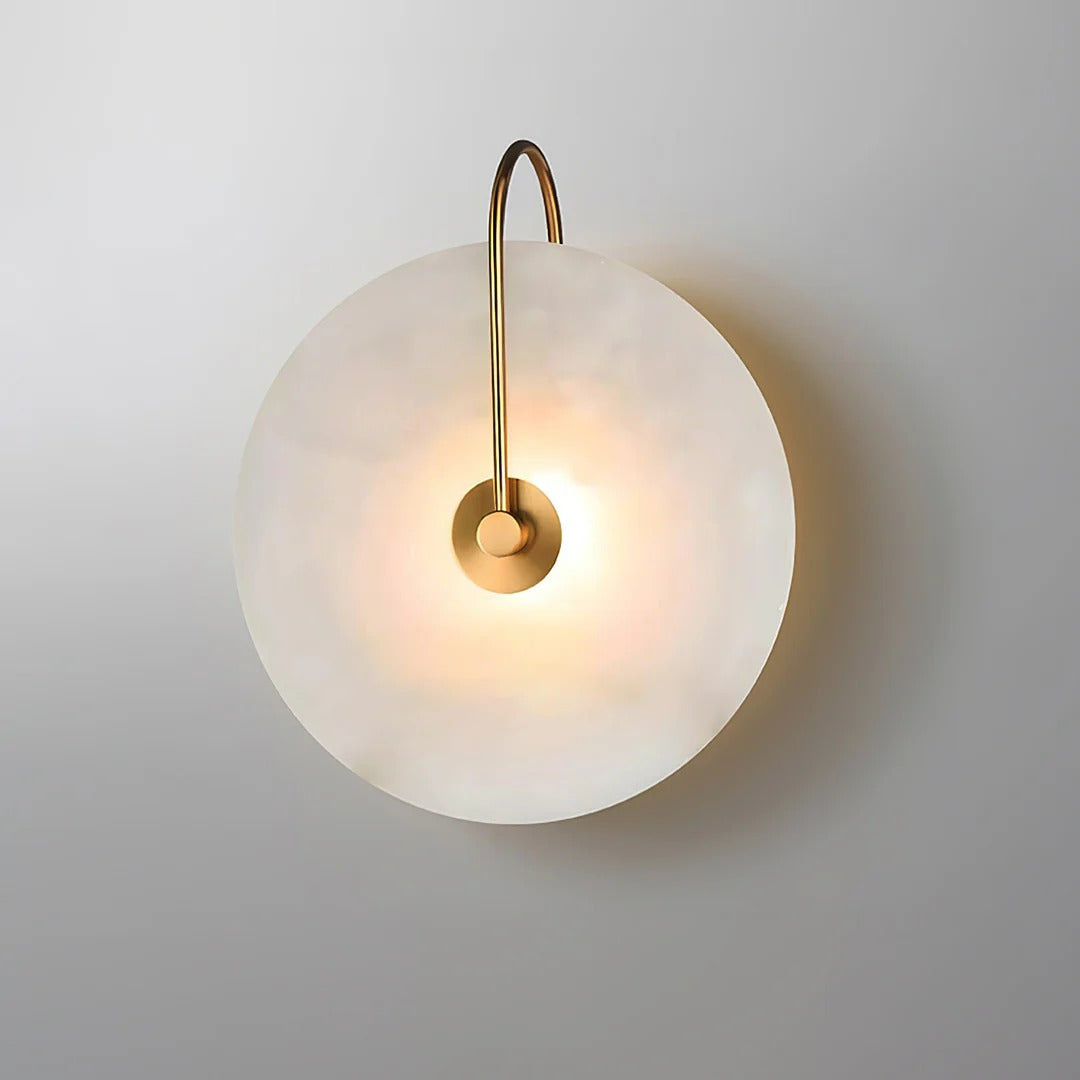 Minimalist LED Wall Sconce featuring Circular Arc