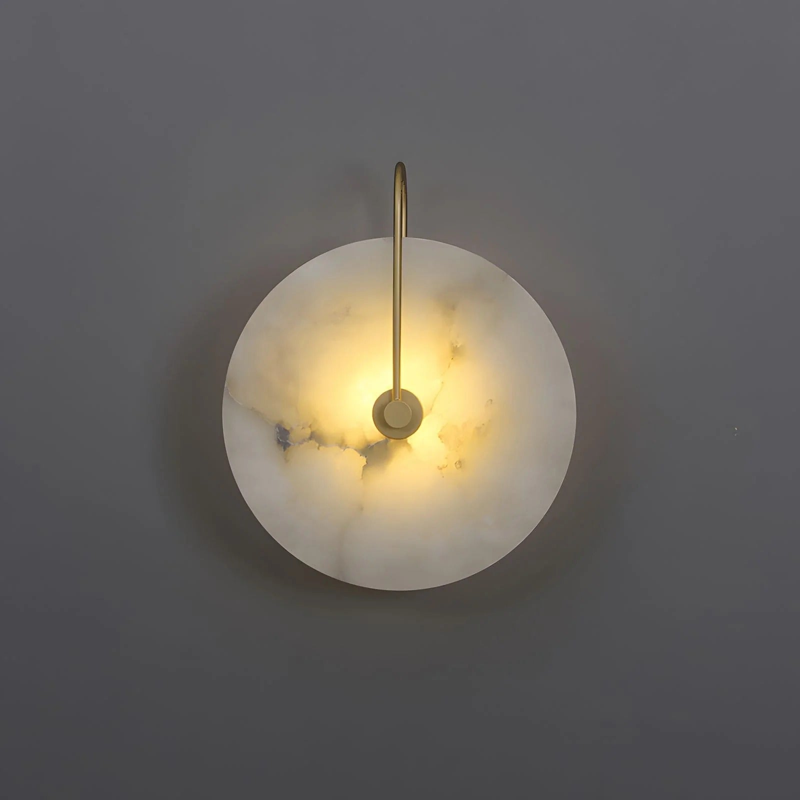 Minimalist LED Wall Sconce featuring Circular Arc