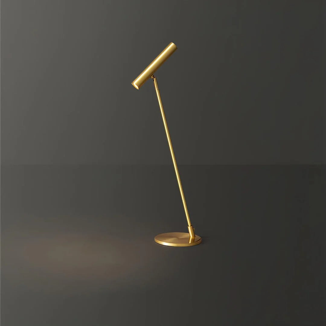 Minimalist Table Lamp with Cylindrical Integrated LED