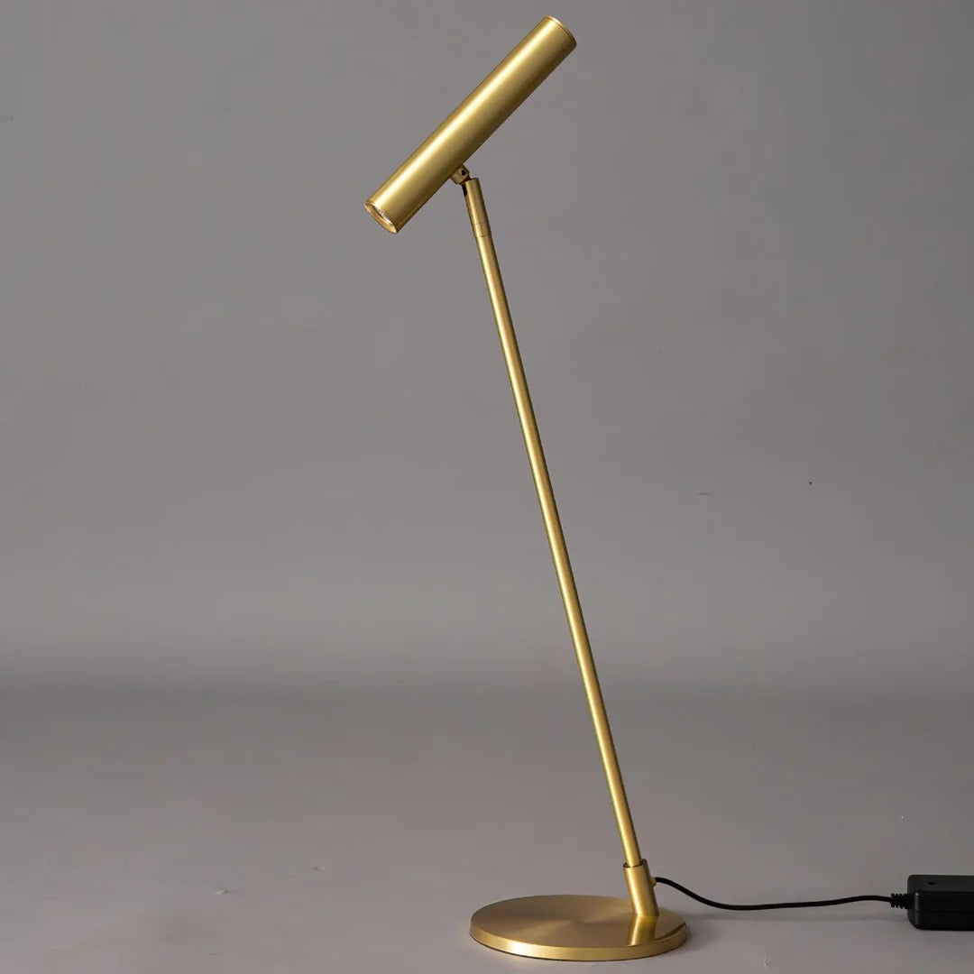 Minimalist Table Lamp with Cylindrical Integrated LED