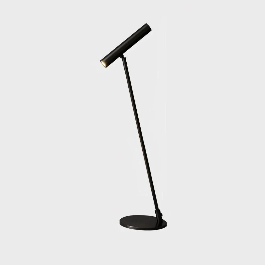 Minimalist Table Lamp with Cylindrical Integrated LED