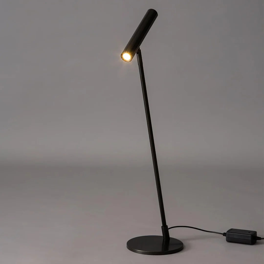 Minimalist Table Lamp with Cylindrical Integrated LED
