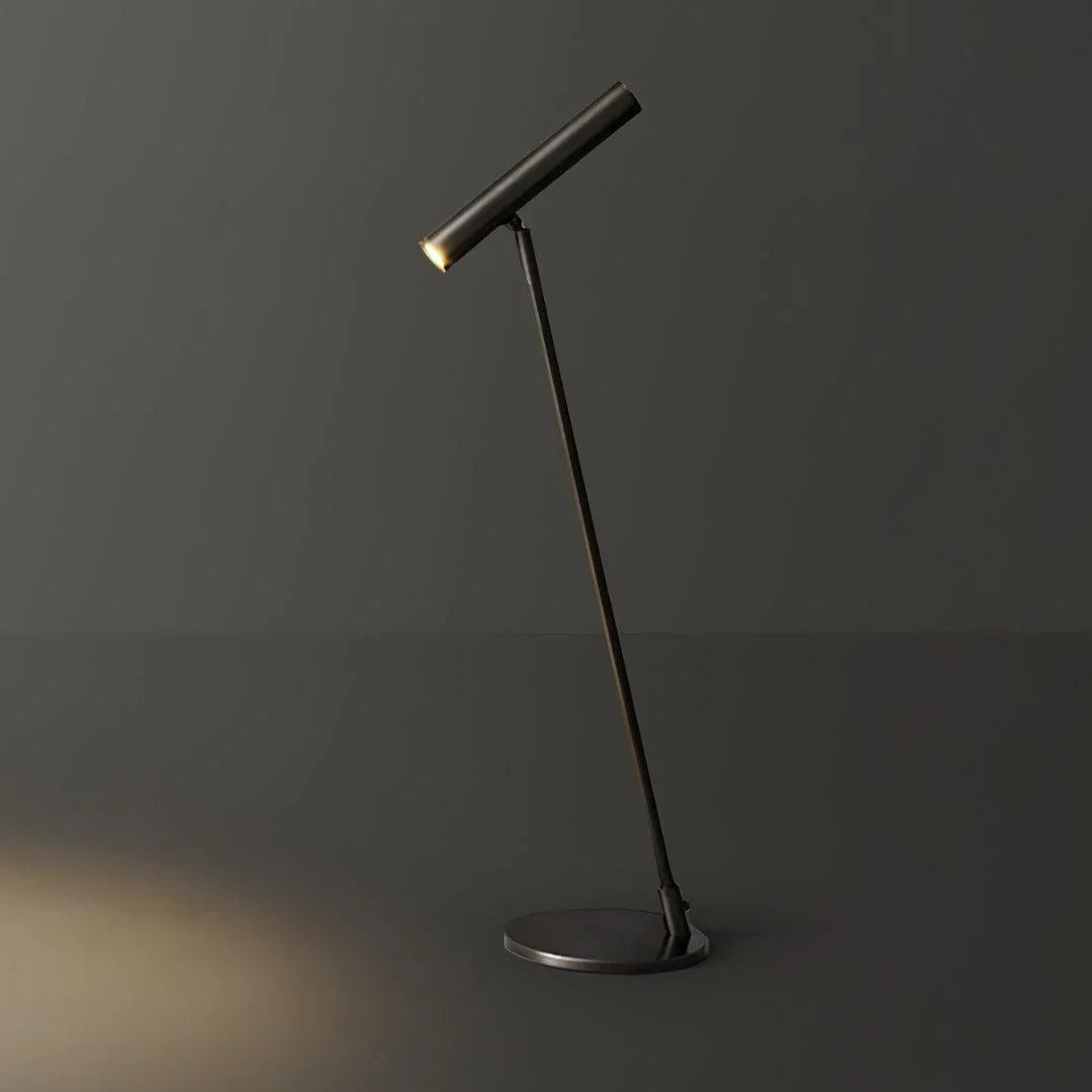 Minimalist Table Lamp with Cylindrical Integrated LED