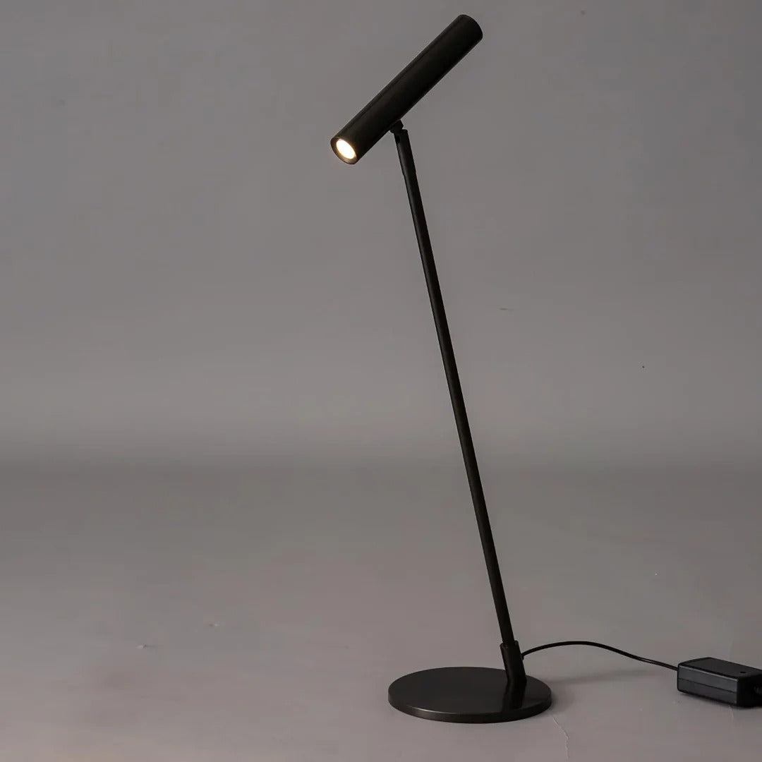 Minimalist Table Lamp with Cylindrical Integrated LED