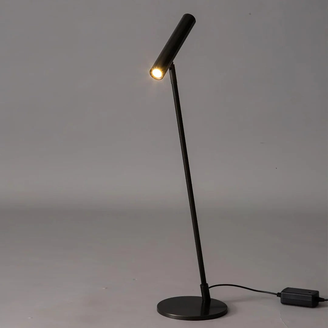 Minimalist Table Lamp with Cylindrical Integrated LED