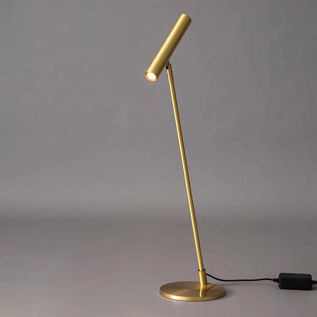 Minimalist Table Lamp with Cylindrical Integrated LED