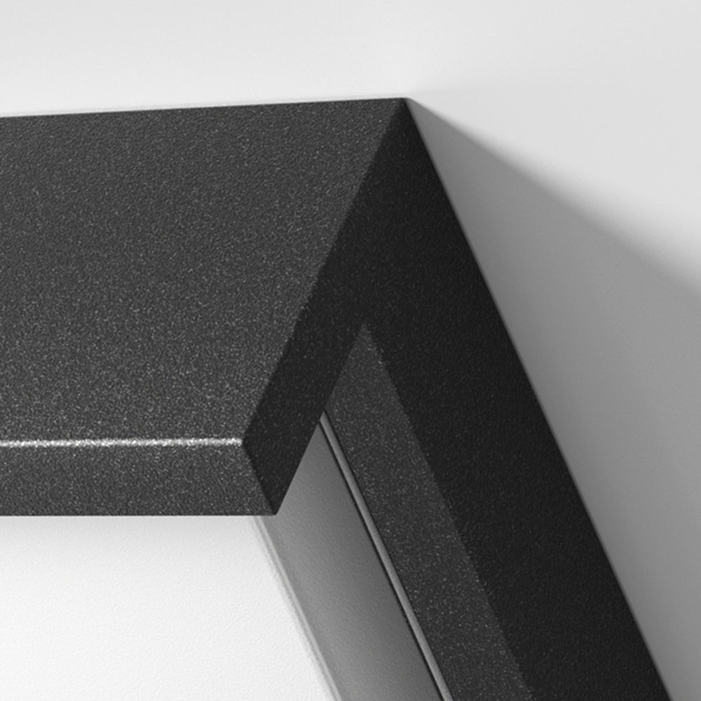 Minimalist Outdoor Wall Light – Black, Solar or Hardwired, Waterproof Design